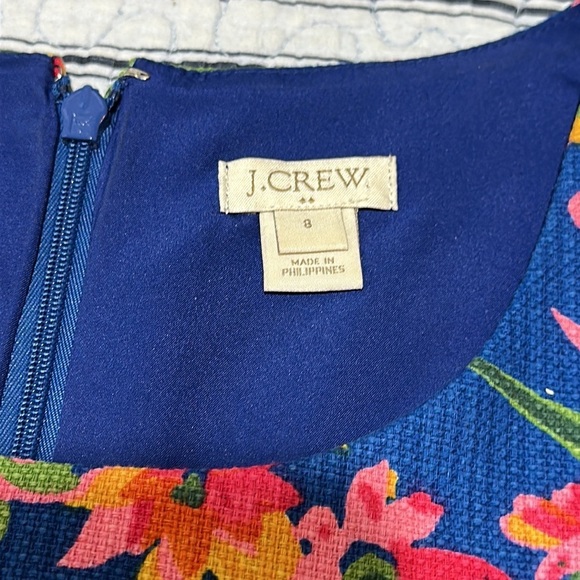 Never worn J. Crew Multi-Color Floral Canvas Dress size 8 - Picture 11 of 16